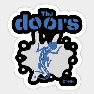 The doors blue Sticker